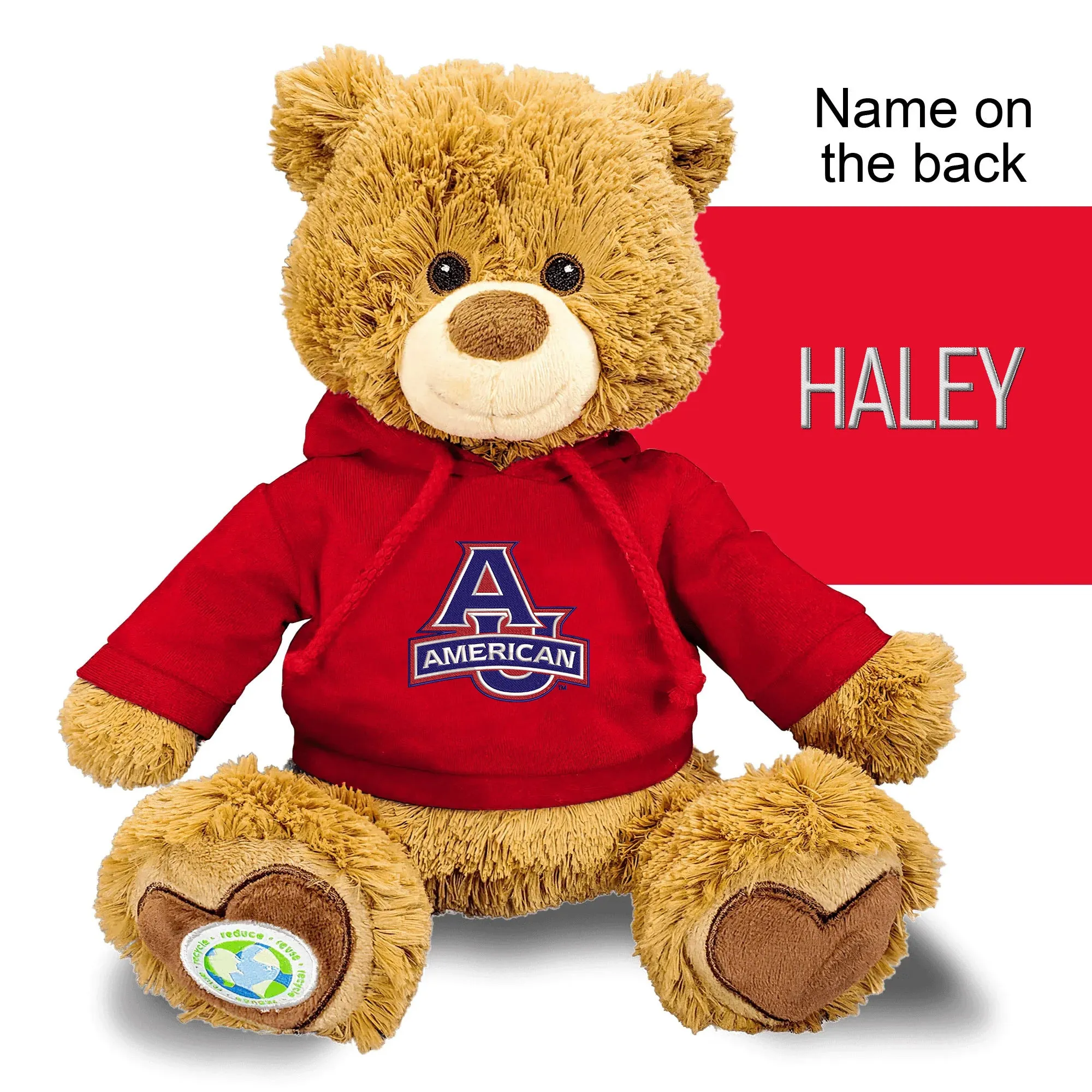 Personalized American University Eagles 10" Plush Bear 2