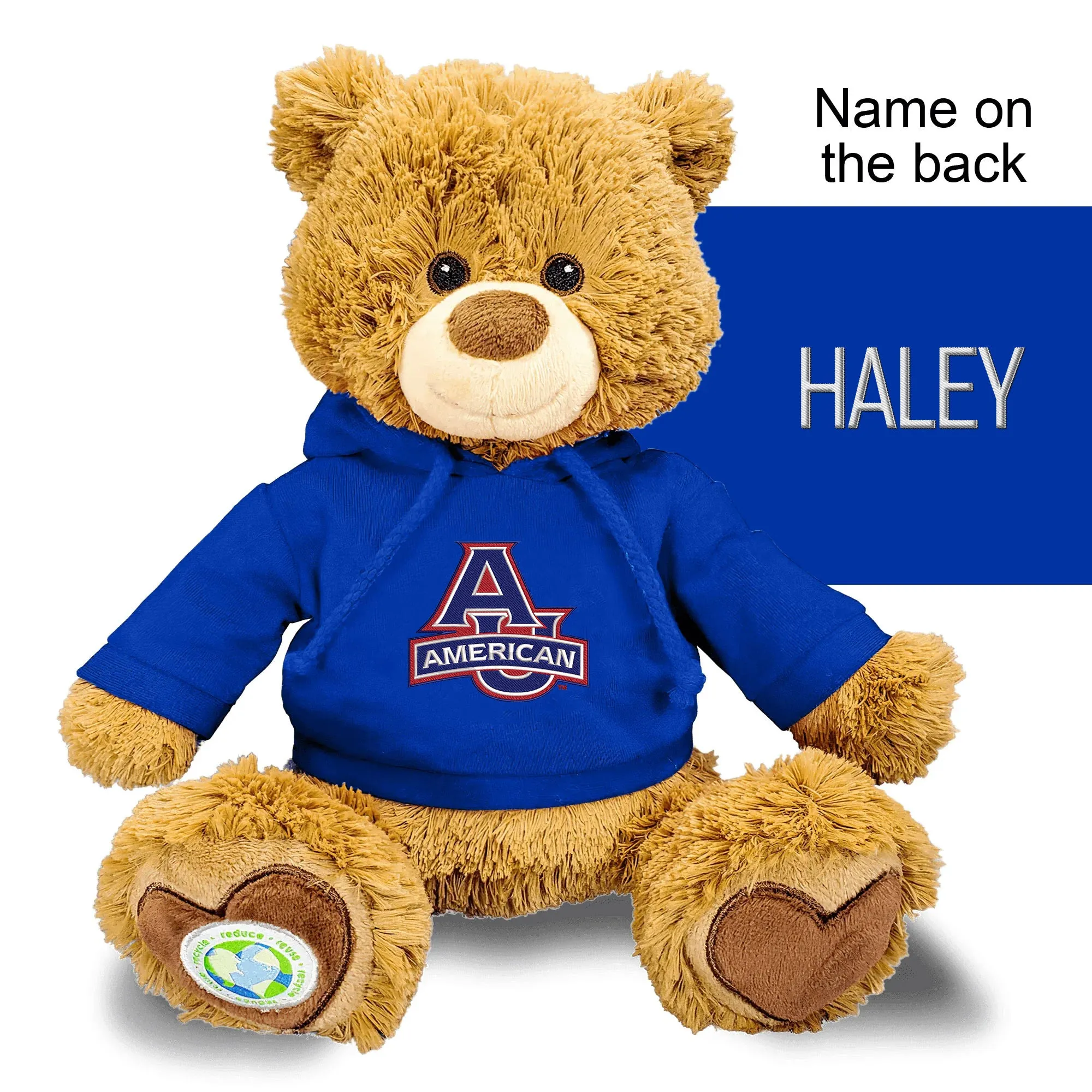 Personalized American University Eagles 10" Plush Bear 2