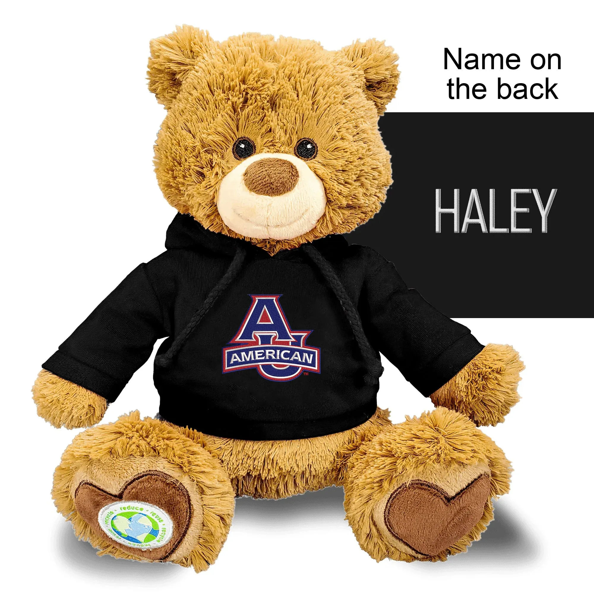 Personalized American University Eagles 10" Plush Bear 2