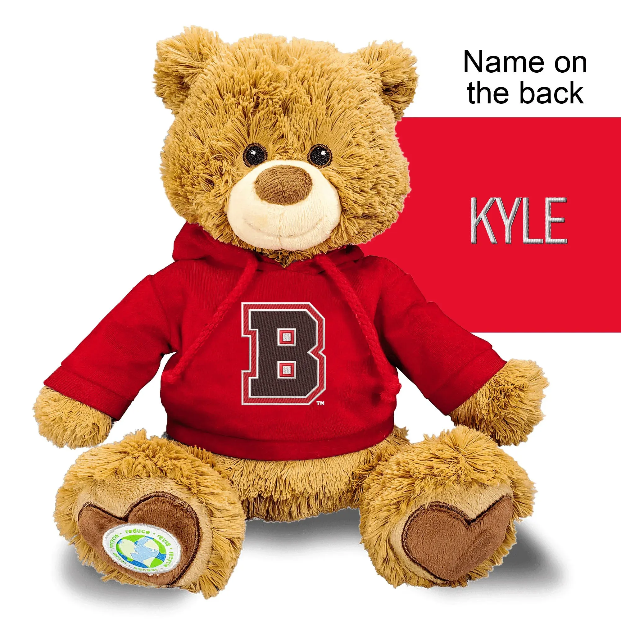 Personalized Brown Bears 10" Plush Bear 2