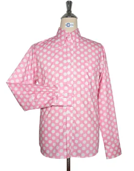 Polka Dot Shirt | Pink and White Polka Dot Shirt for Men