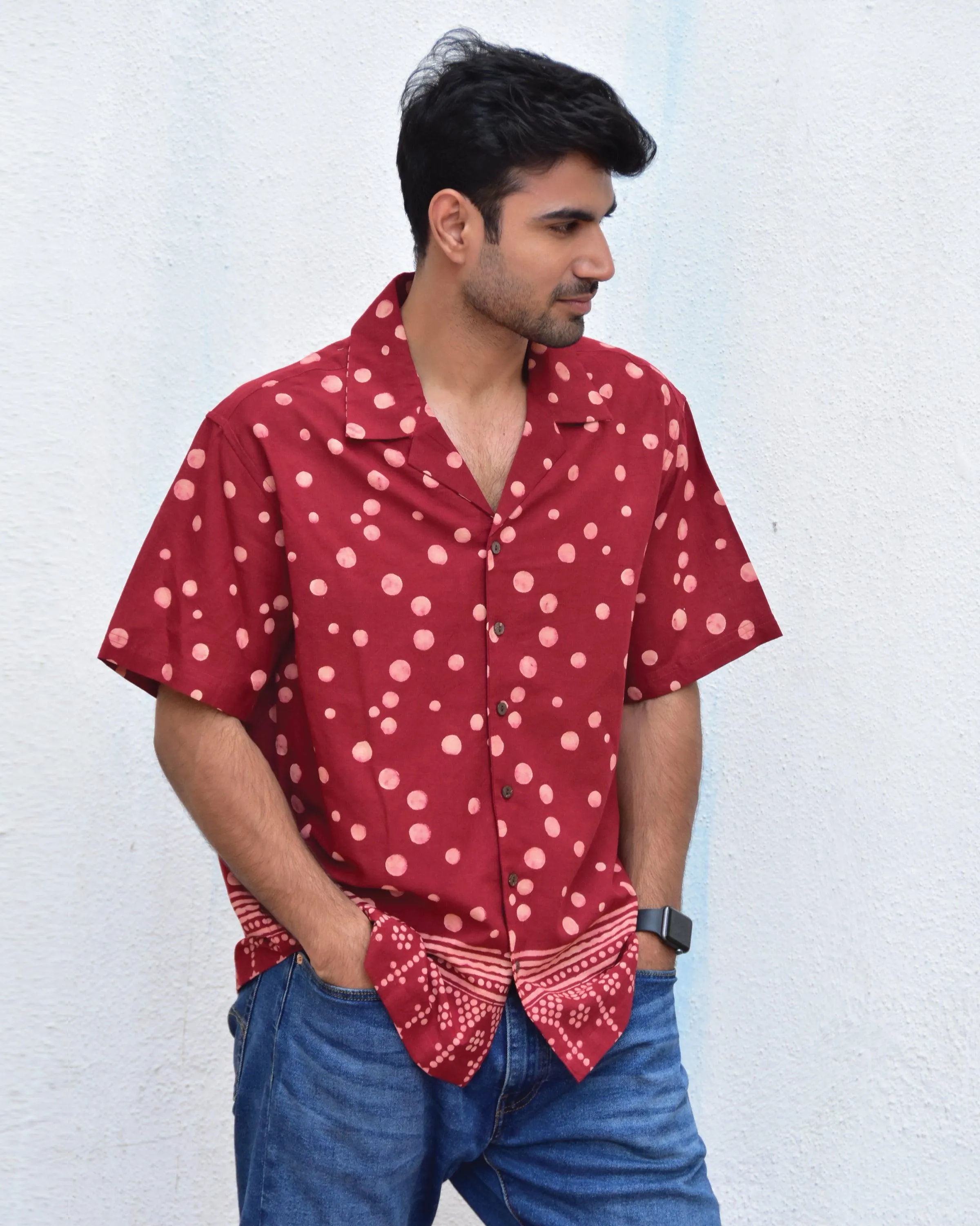 Polka Fun Handblockprinted Pure Cotton Shirt