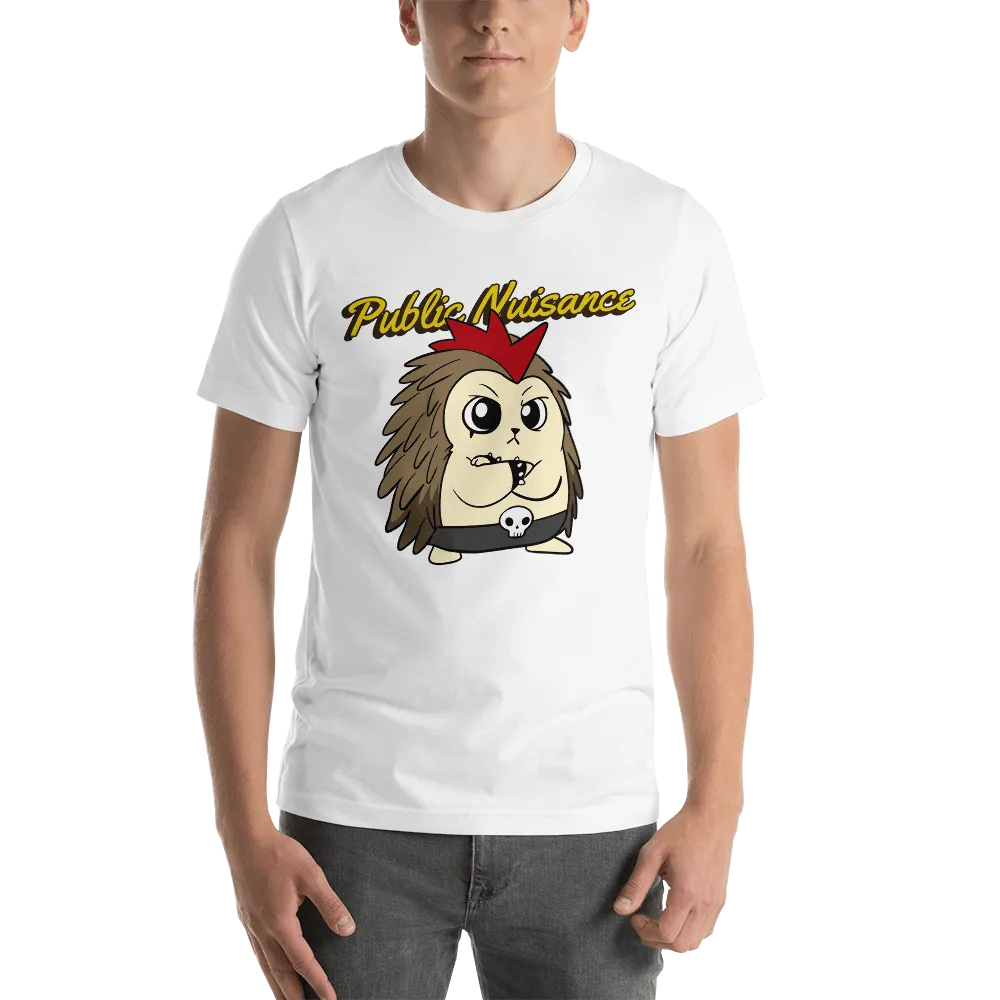 Public Nuisance Angry Libertarian Cartoon Porcupine T-Shirt