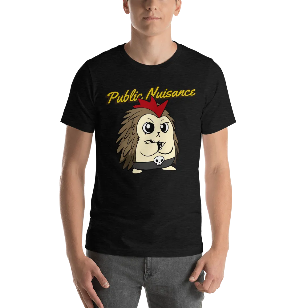 Public Nuisance Angry Libertarian Cartoon Porcupine T-Shirt