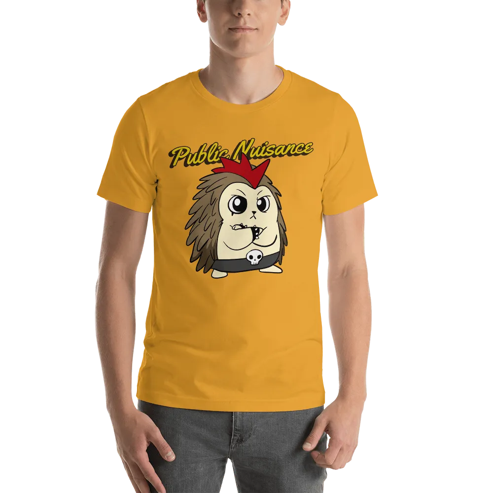 Public Nuisance Angry Libertarian Cartoon Porcupine T-Shirt