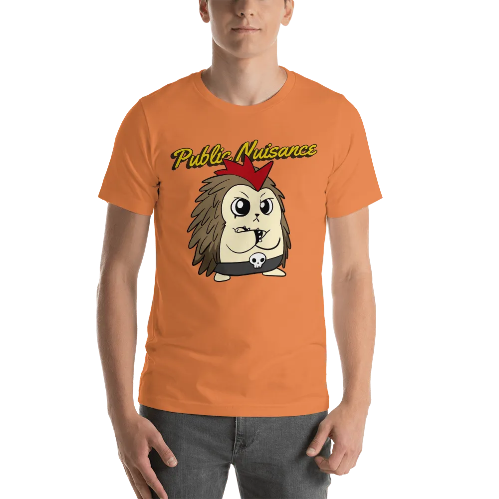 Public Nuisance Angry Libertarian Cartoon Porcupine T-Shirt