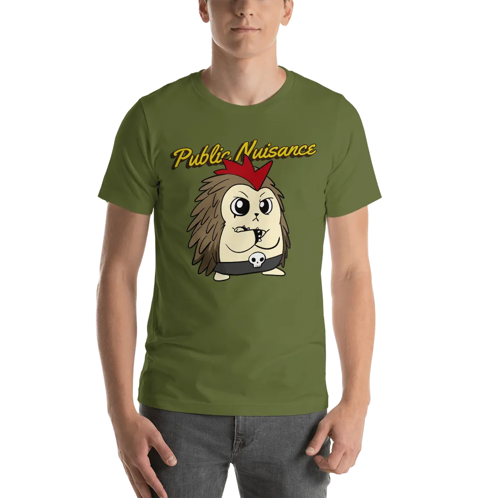 Public Nuisance Angry Libertarian Cartoon Porcupine T-Shirt