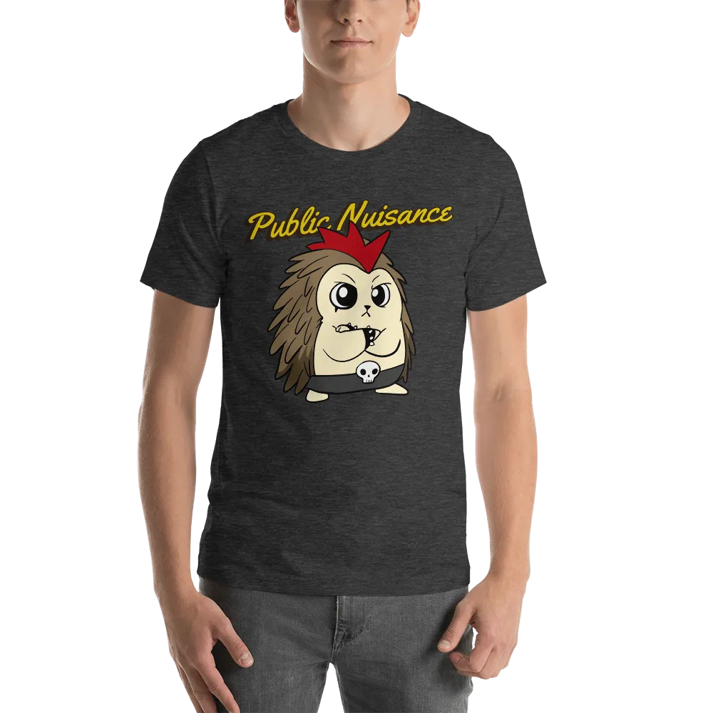 Public Nuisance Angry Libertarian Cartoon Porcupine T-Shirt