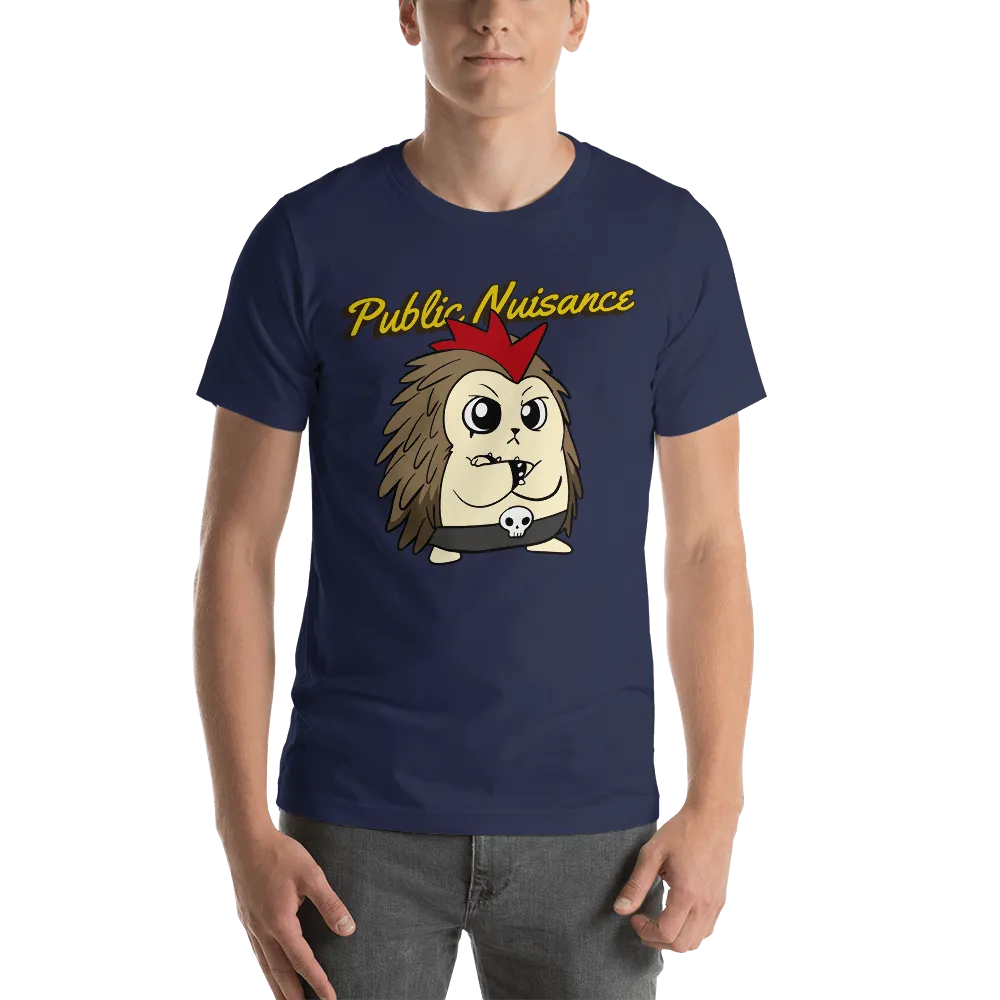 Public Nuisance Angry Libertarian Cartoon Porcupine T-Shirt