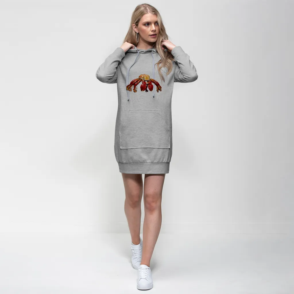 Red Crab Premium Adult Hoodie Dress