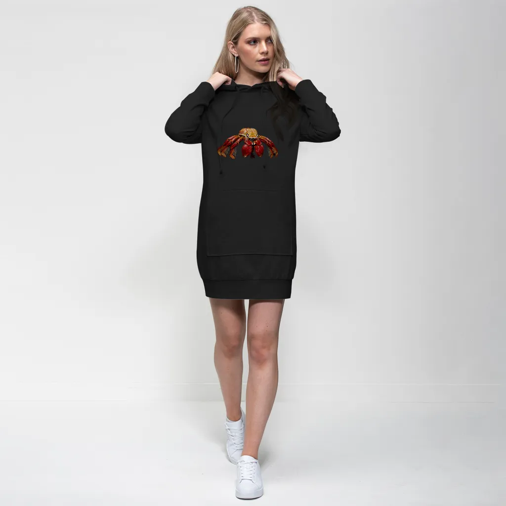 Red Crab Premium Adult Hoodie Dress