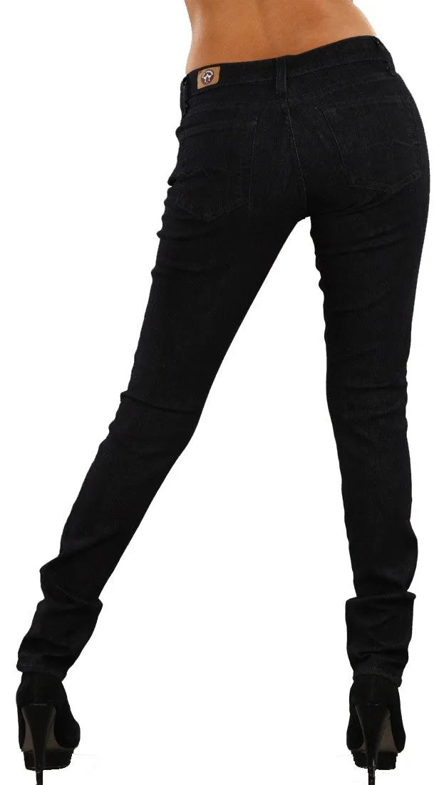 Red Engine Burner Super Skinny Jeans in Jewel