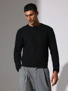 Regular Fit Rib Crew Neck Sweaters