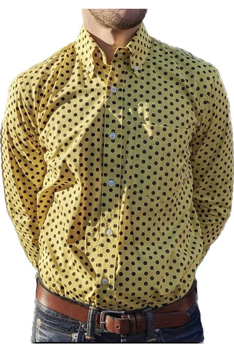 Relco - Polkadot Mustard & Black - Shirt