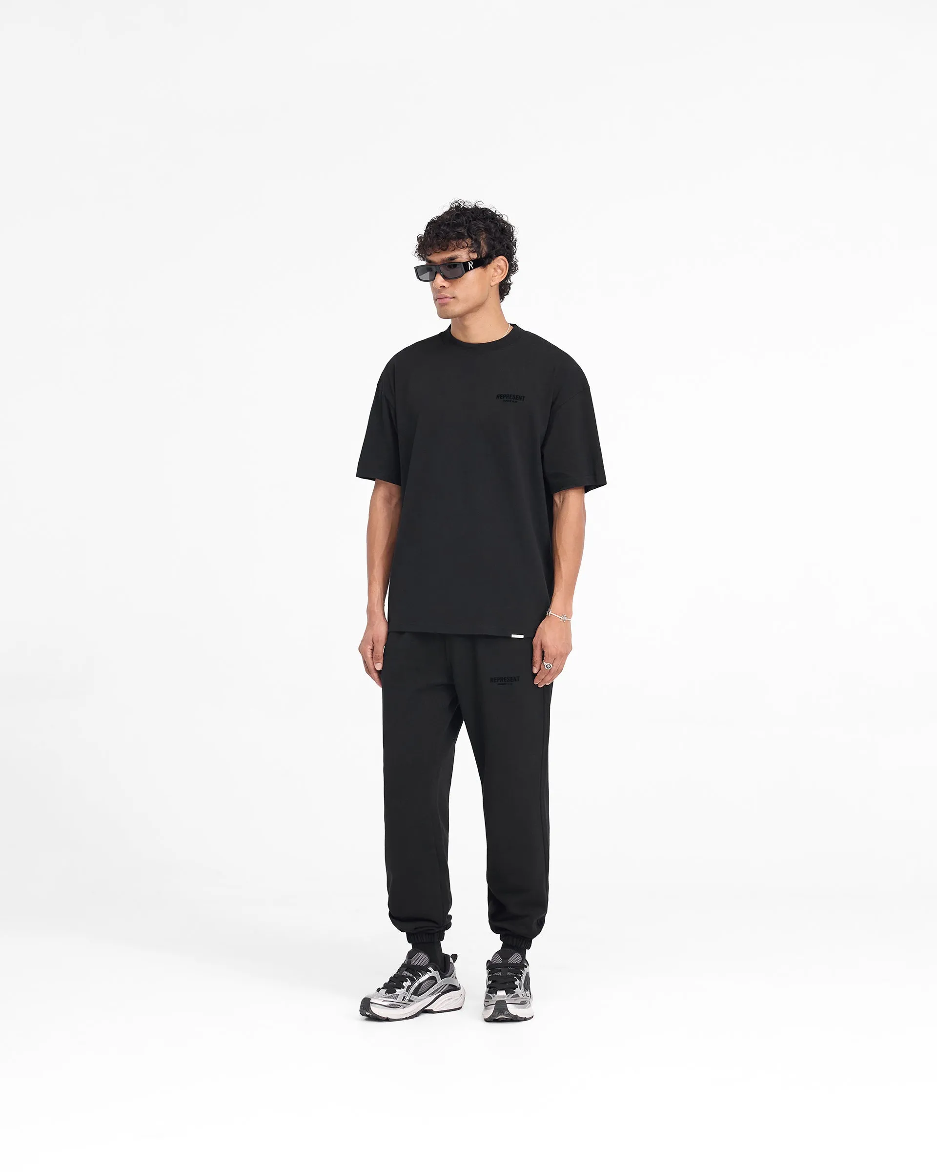 Represent Owners Club Flocked T-Shirt - Black