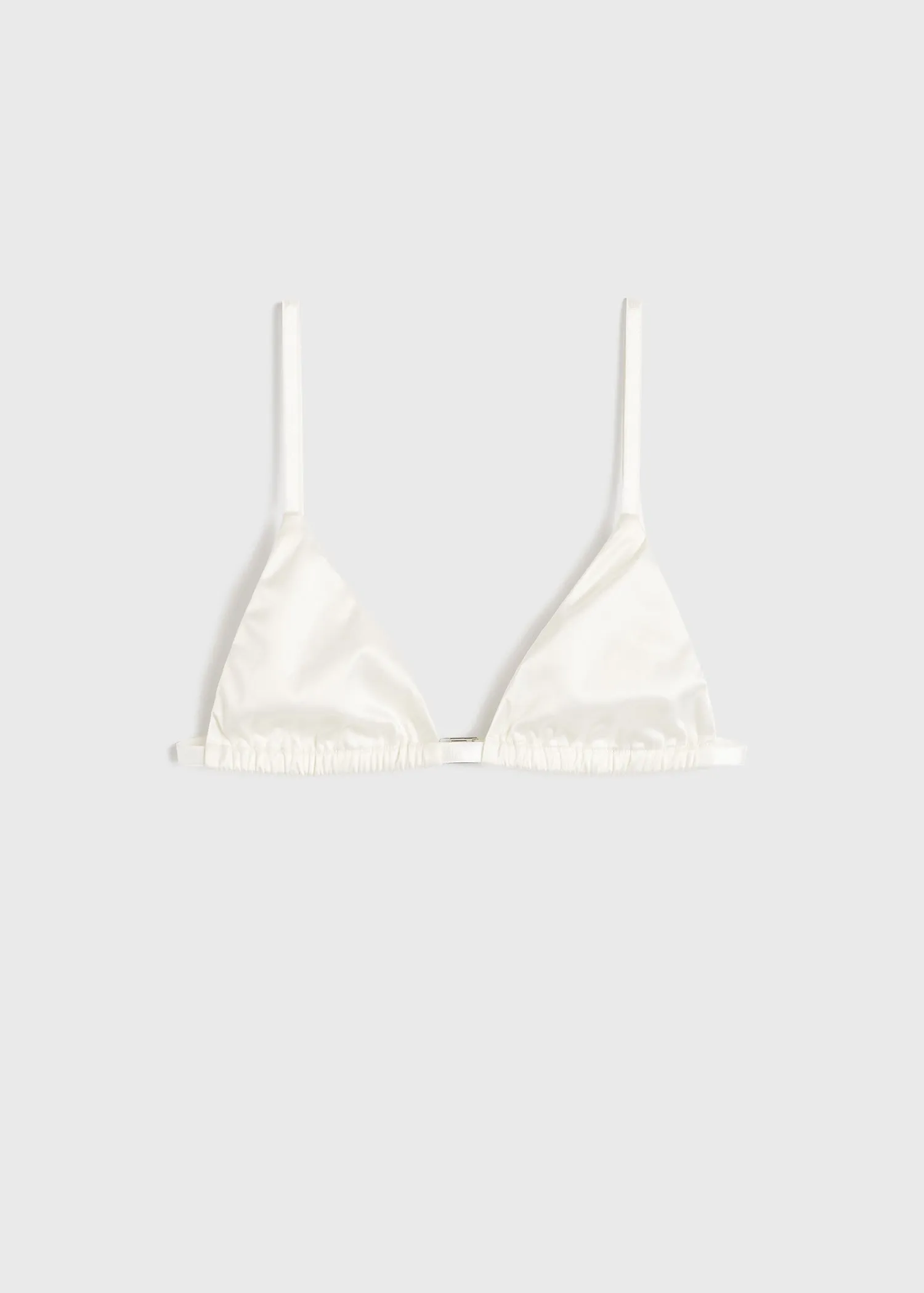 Satin bralette milk