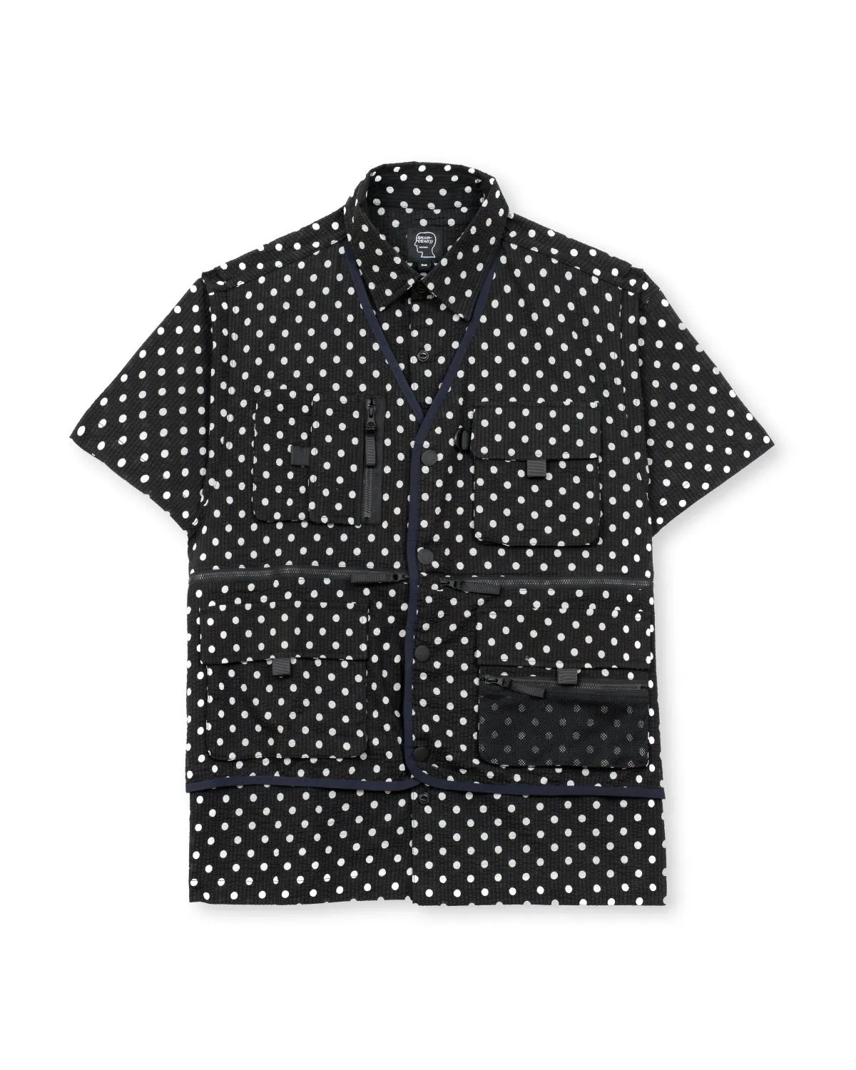 Seersucker Fishing Shirt - Navy