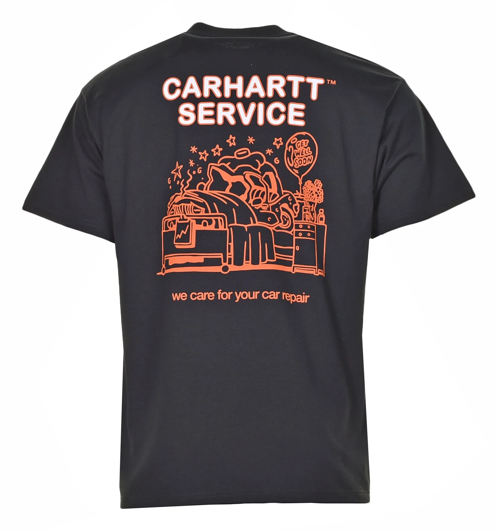 Short Sleeve Car Repair T Shirt Black