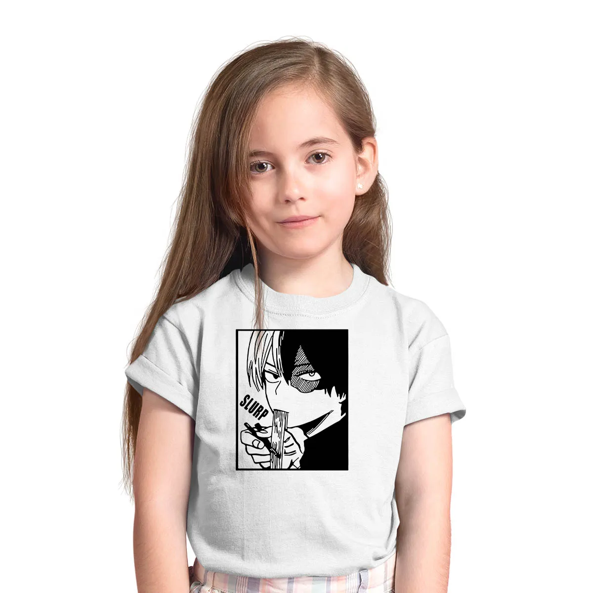 Shoto Todoroki Slurp My Hero Academia Boku No Hero Anime Manga T-shirt for Kids