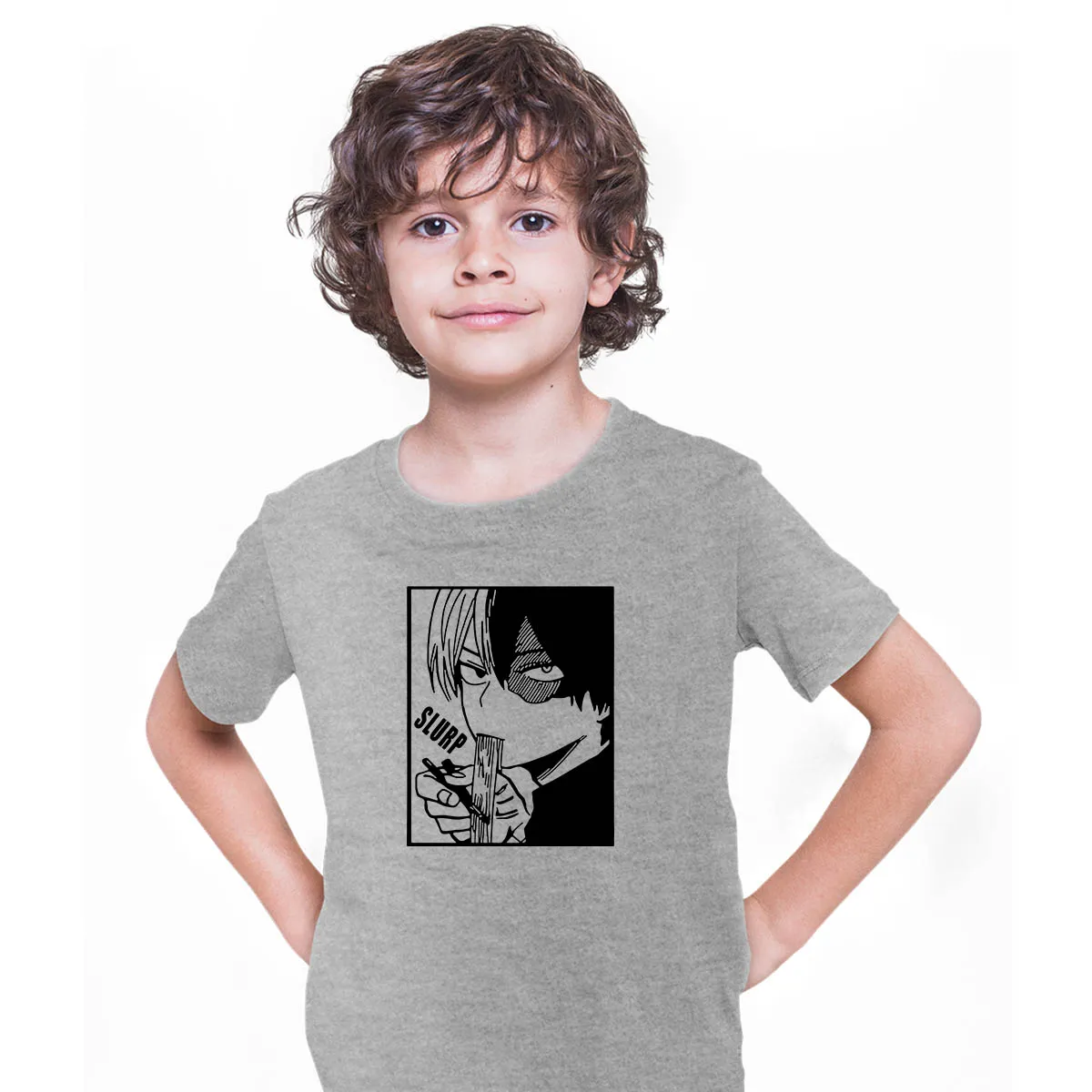 Shoto Todoroki Slurp My Hero Academia Boku No Hero Anime Manga T-shirt for Kids