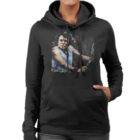 Sidney Maurer Original Portrait Of Billie Jean King Women's Hooded Sweatshirt