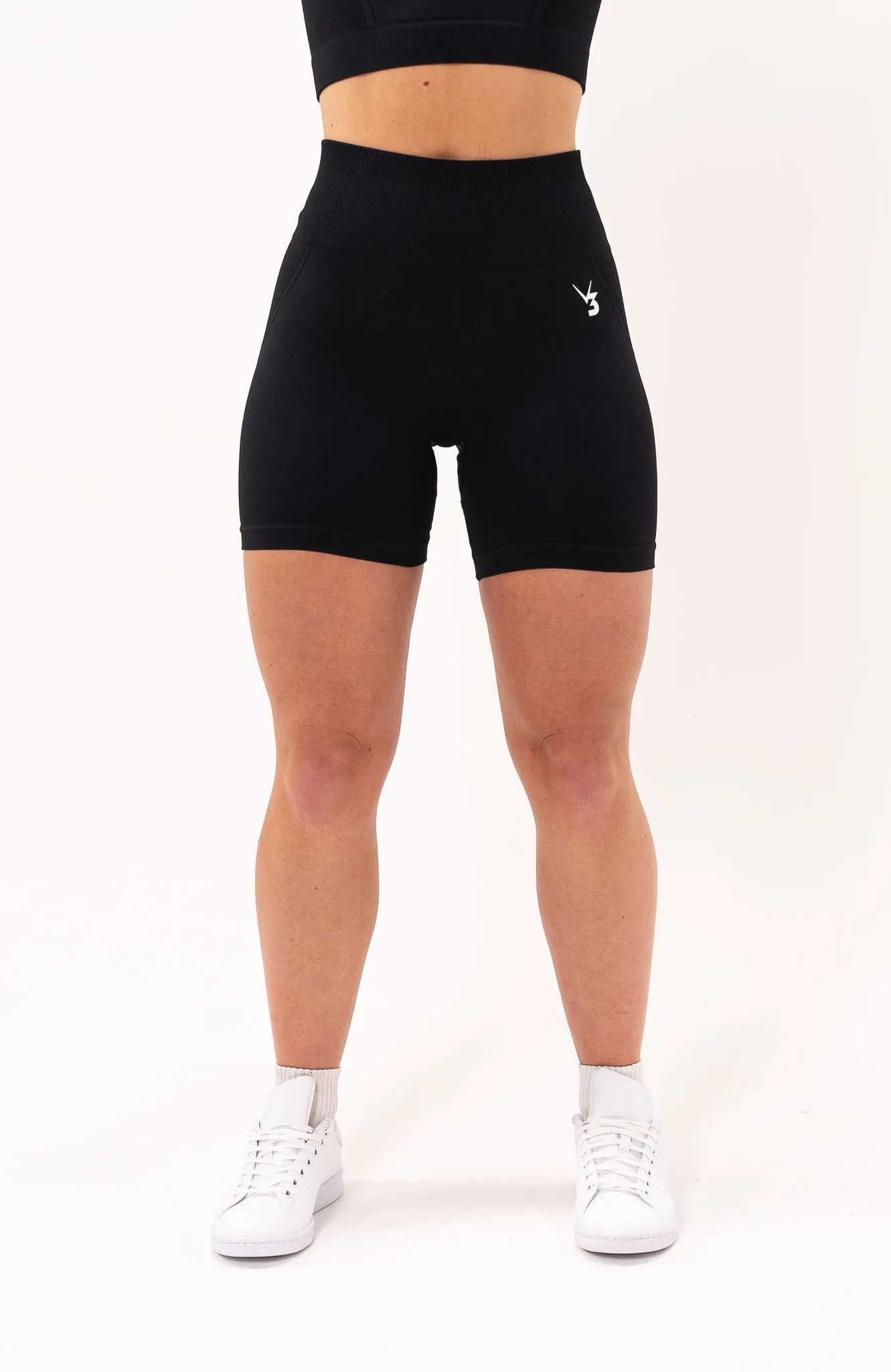 Tempo Seamless Scrunch Shorts - Black