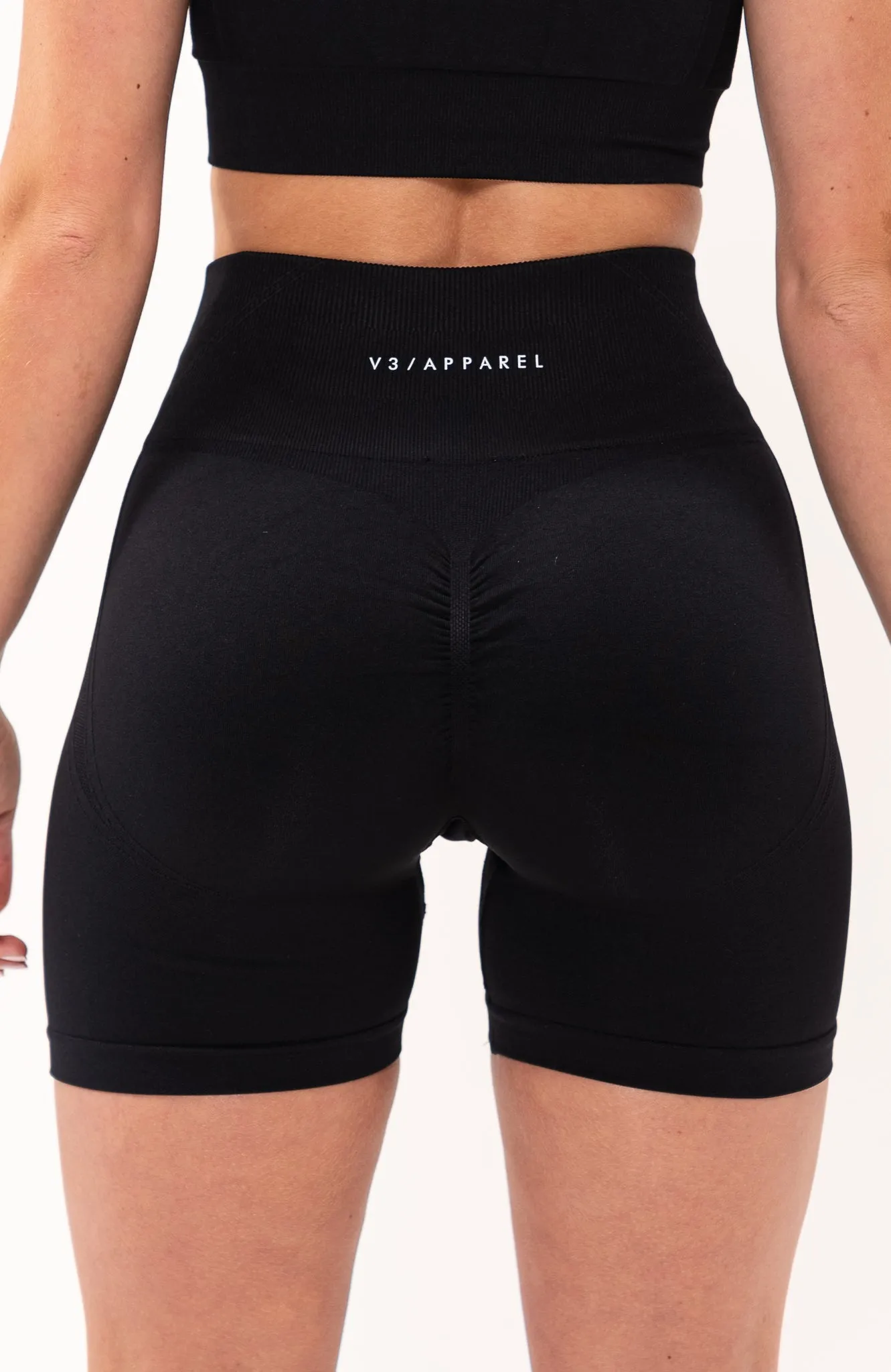 Tempo Seamless Scrunch Shorts - Black