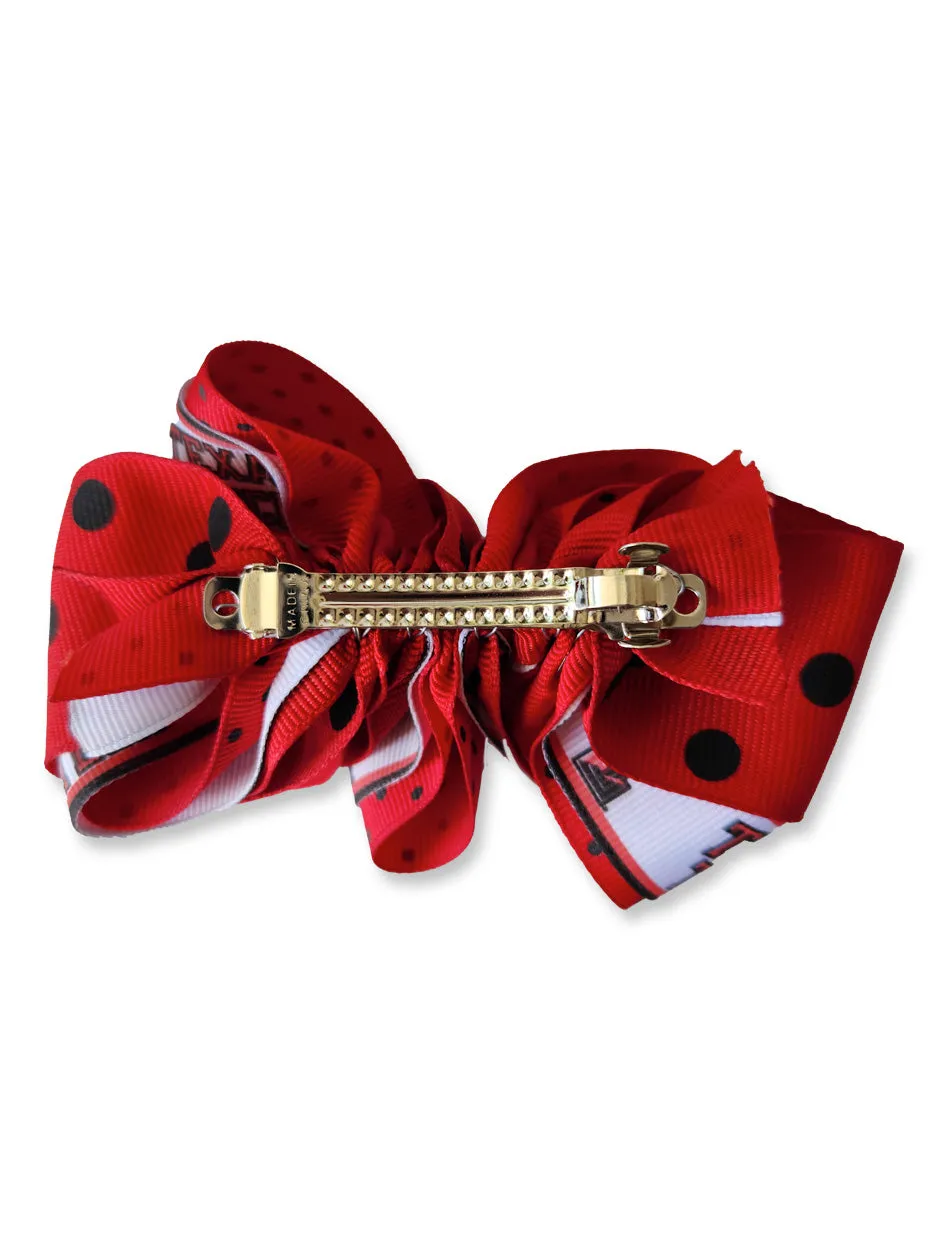 Texas Tech Red Raiders Double T Polka Dot Loop Bow