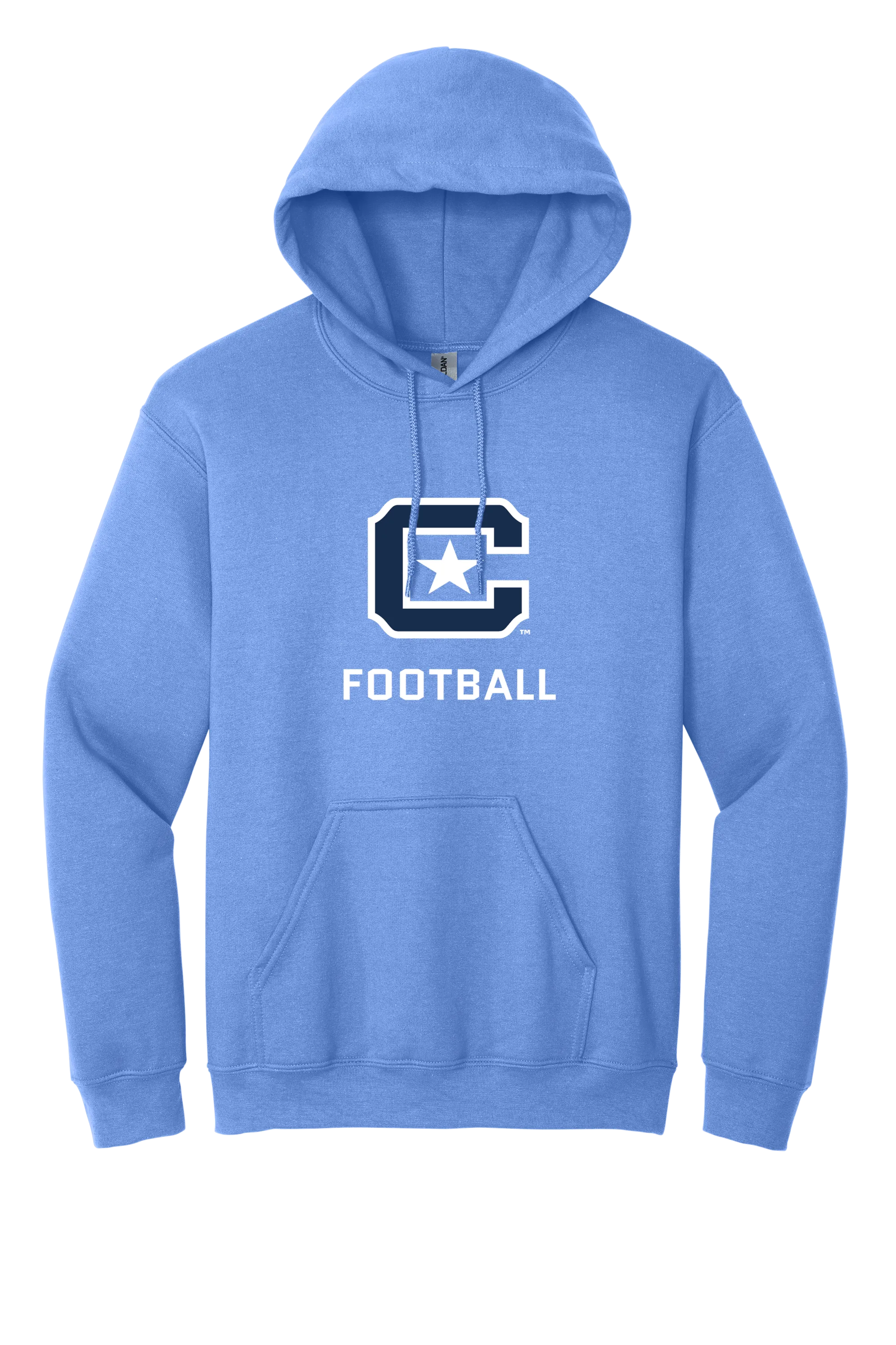 The Citadel Block C Star logo, Sports - Football,  Heavy Blend™ Hooded Unisex Sweatshirt