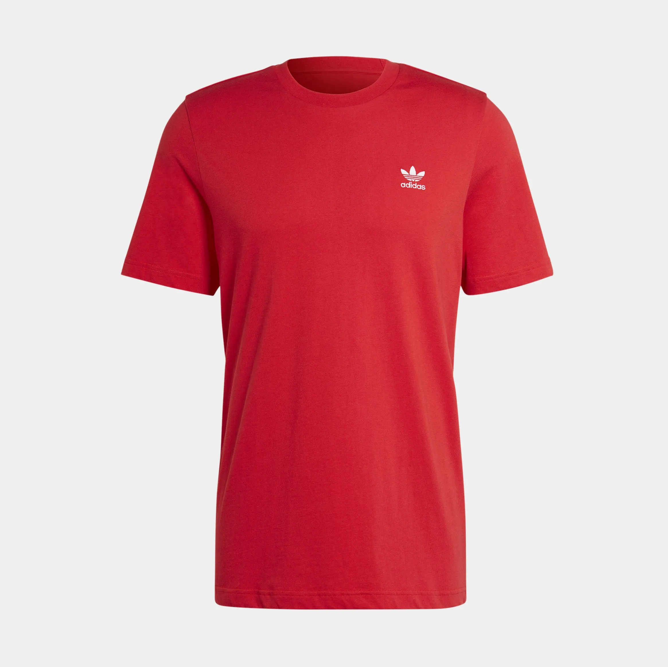 Trefoil Essentials Mens Short Sleeve Shirt (Red)