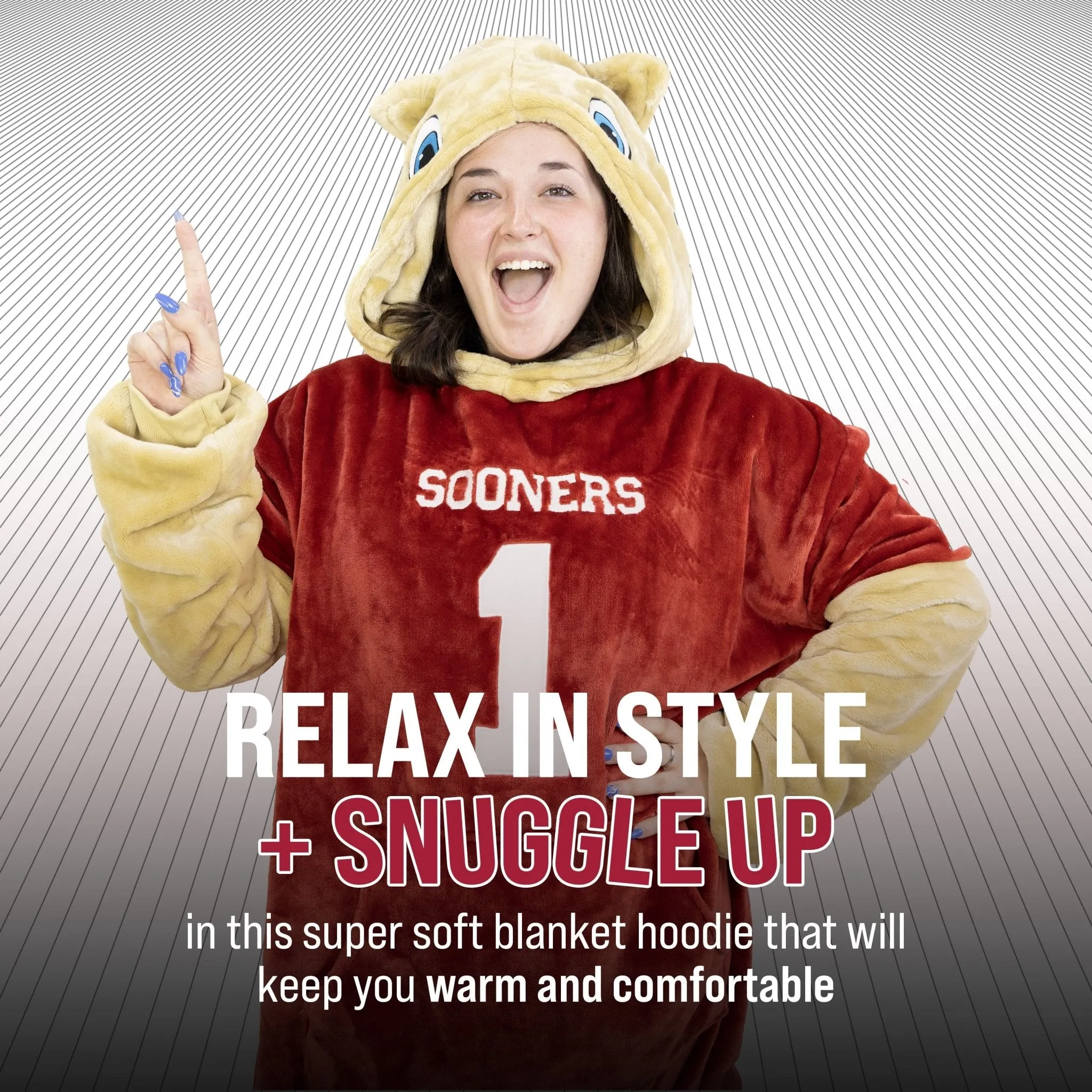 University of Oklahoma Boomer Snugible | Blanket Hoodie & Pillow