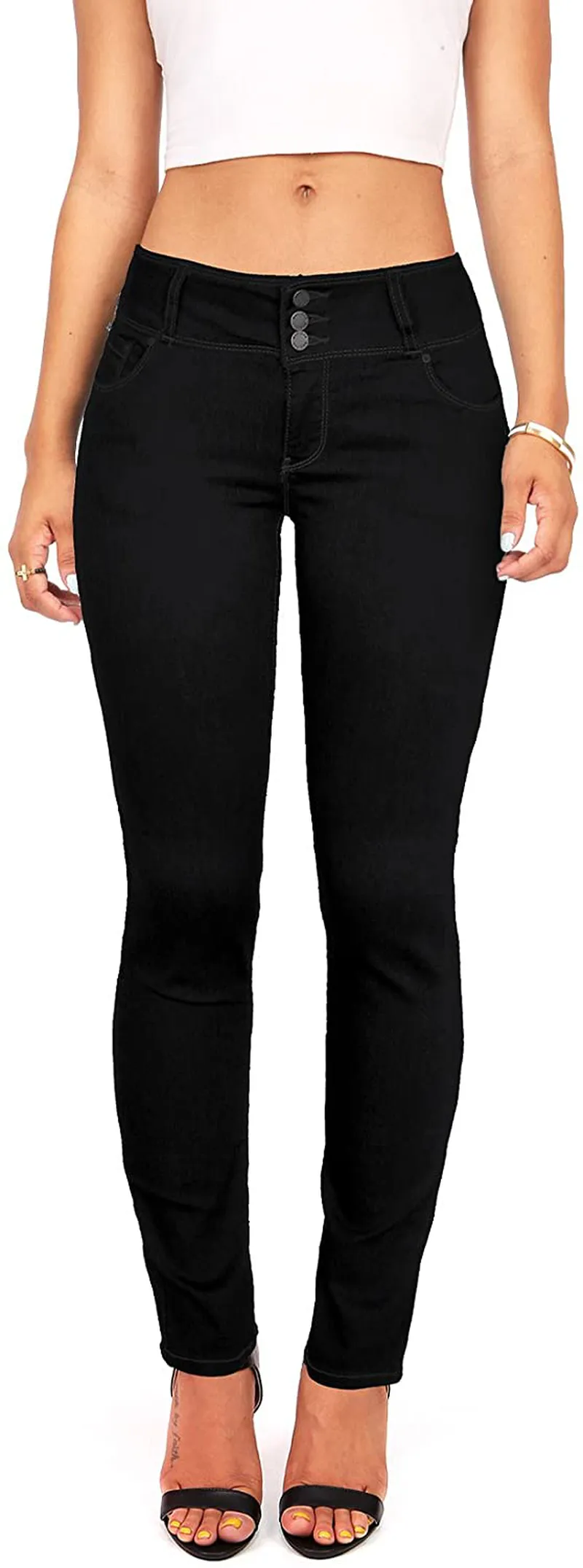 Wax Women's Juniors Body Flattering Mid Rise Skinny Jeans