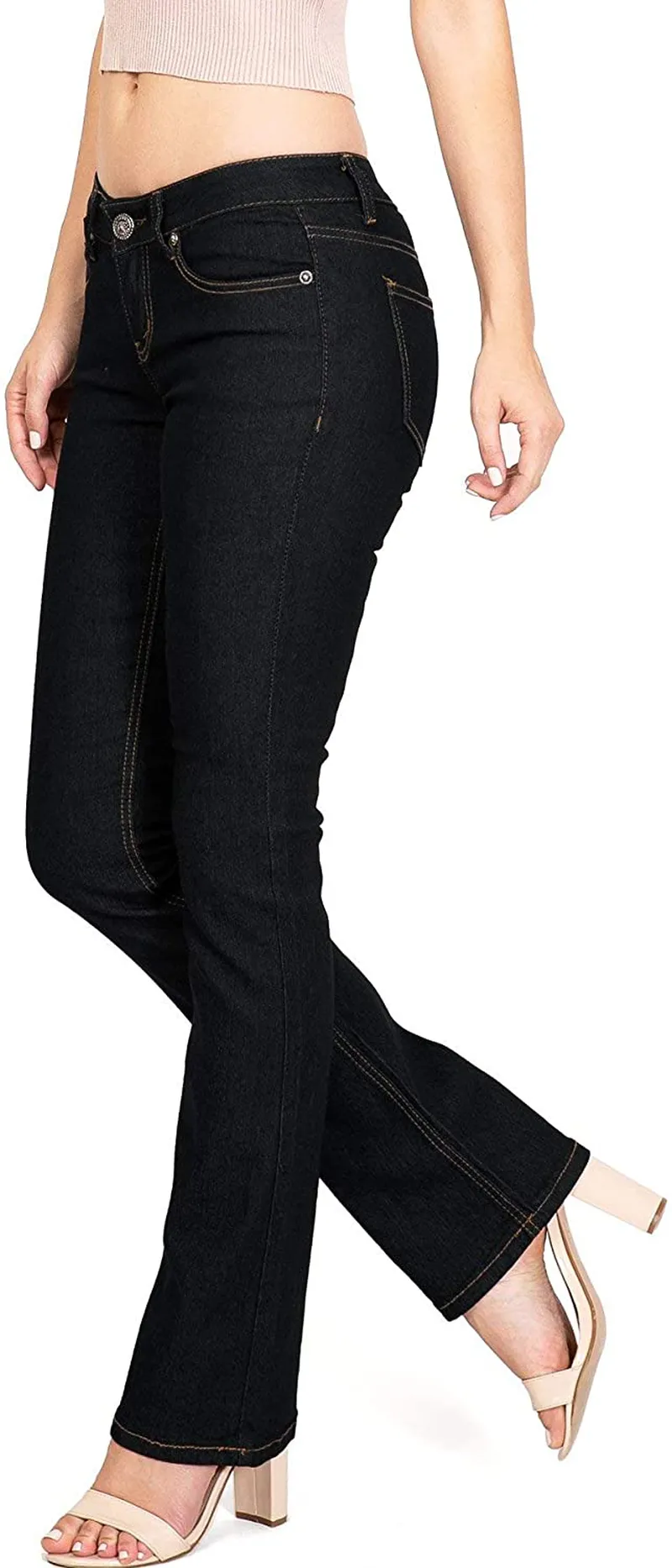 Wax Women's Juniors Body Flattering Mid Rise Skinny Jeans