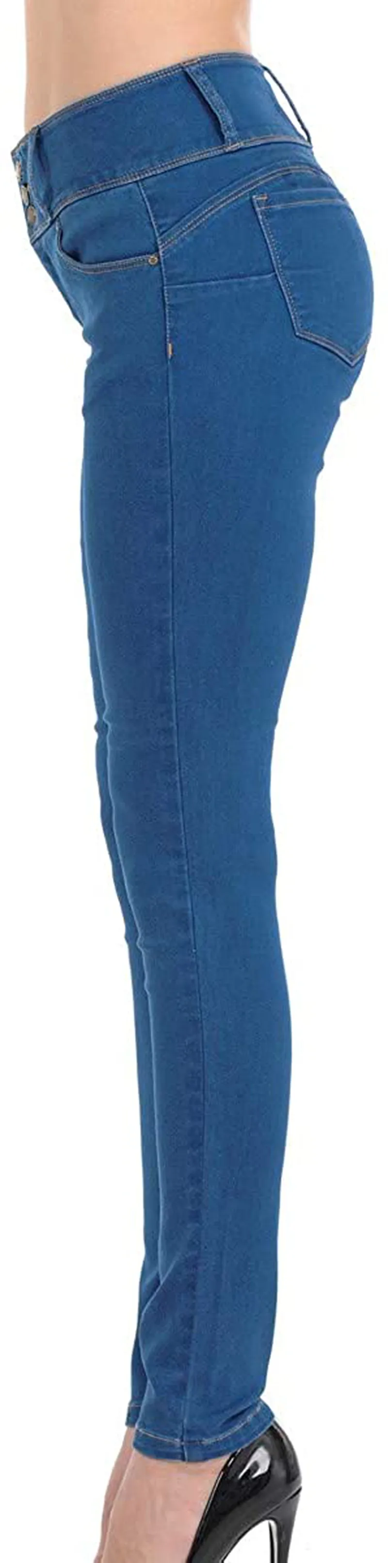 Wax Women's Juniors Body Flattering Mid Rise Skinny Jeans