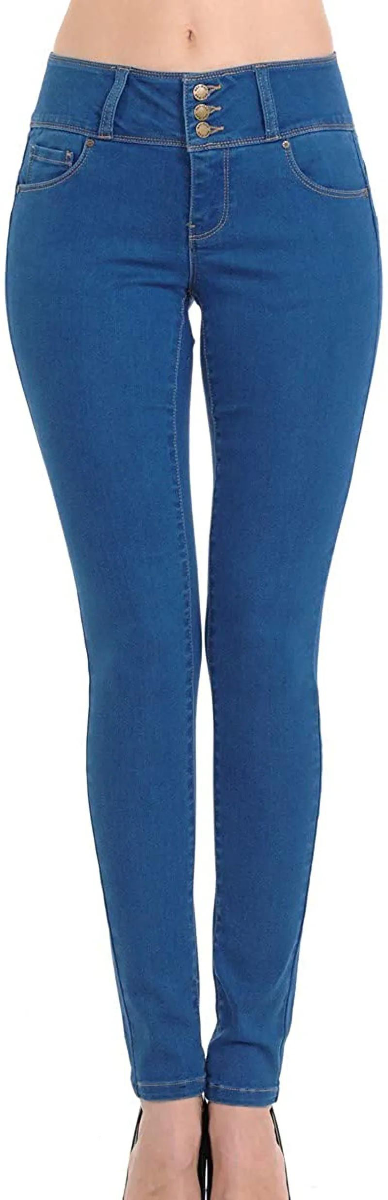 Wax Women's Juniors Body Flattering Mid Rise Skinny Jeans