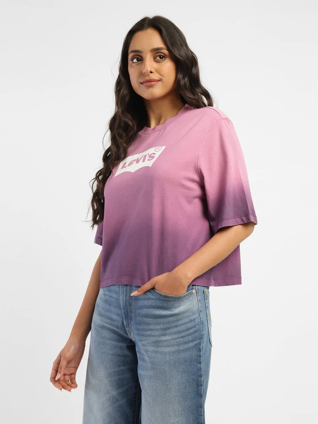 Women's Ombre Loose Fit T-shirt