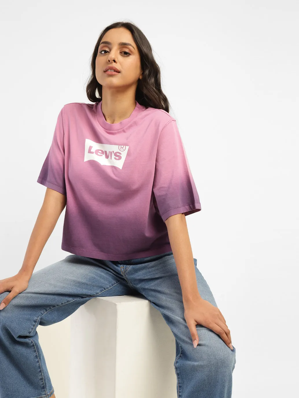 Women's Ombre Loose Fit T-shirt